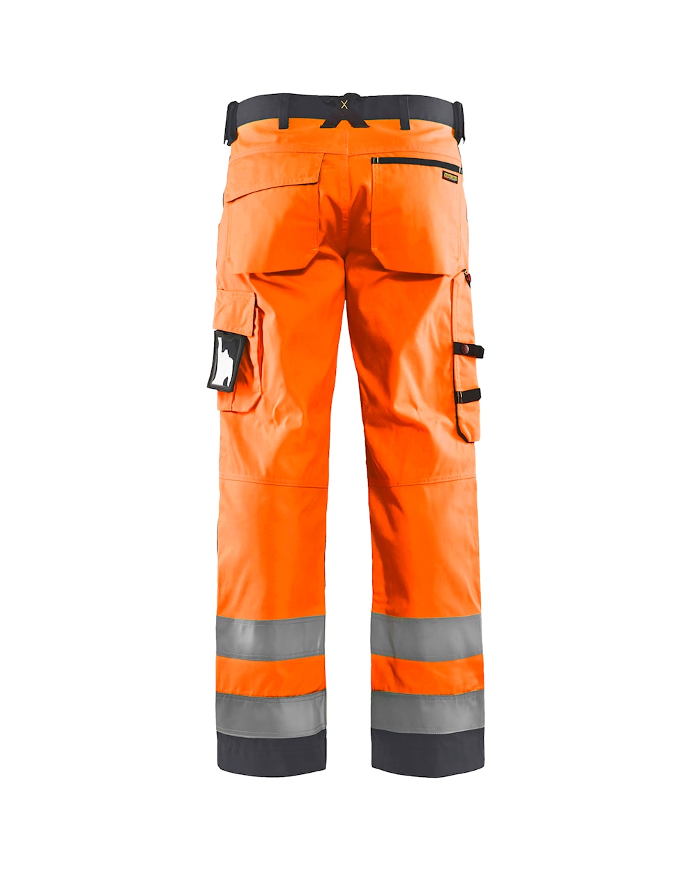 Blaklader Hi-Vis Trousers without Nail Pockets 1566 - Hi-Vis Orange/Mid Grey