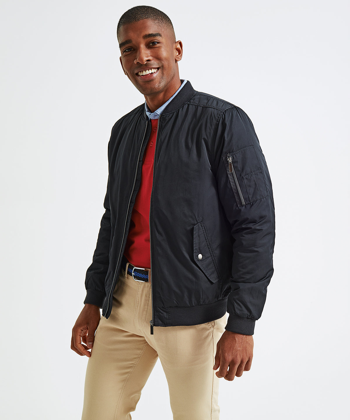 Asquith & Fox Men's Padded Bomber