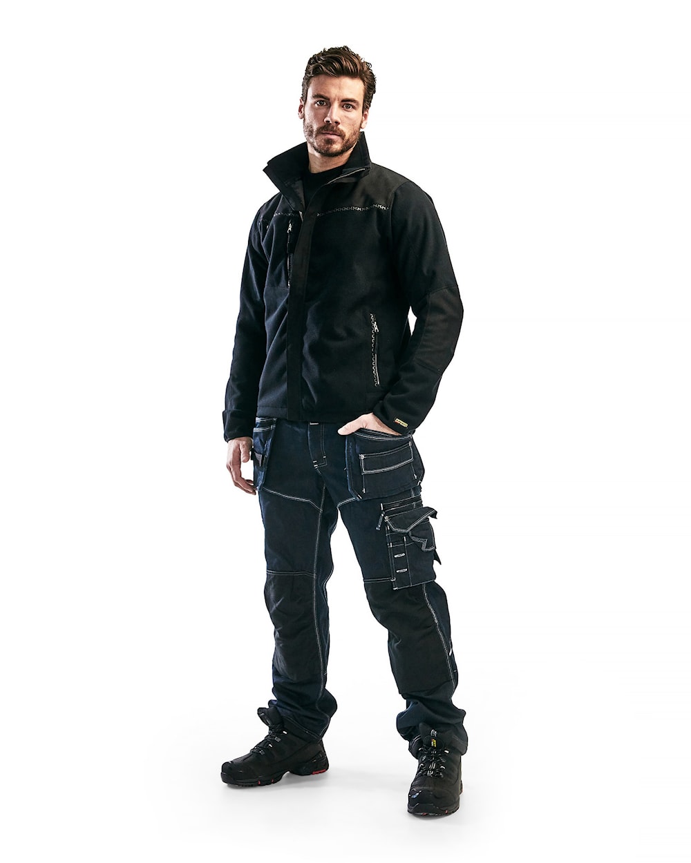 Blaklader Windproof Fleece Jacket 4955 #colour_black