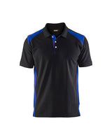 Blaklader Polo Shirt 3324 #colour_black-cornflower-blue