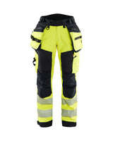 Blaklader Softshell Hi-Vis Trousers Women 7118 #colour_hi-vis-yellow-black