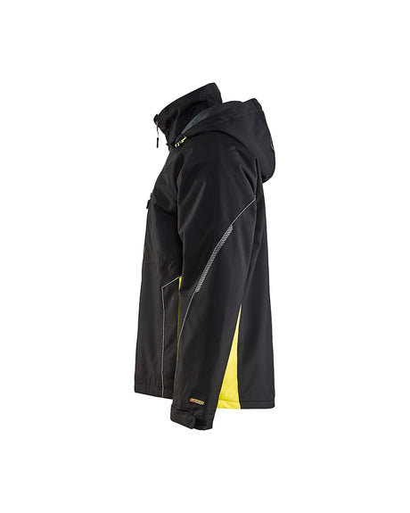 Blaklader Shell Jacket 4790 #colour_black-hi-vis-yellow