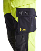 Blaklader Multinorm Inherent Trousers 1589 #colour_hi-vis-yellow-navy-blue