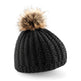 Beechfield Fur Pom Pom Beanie