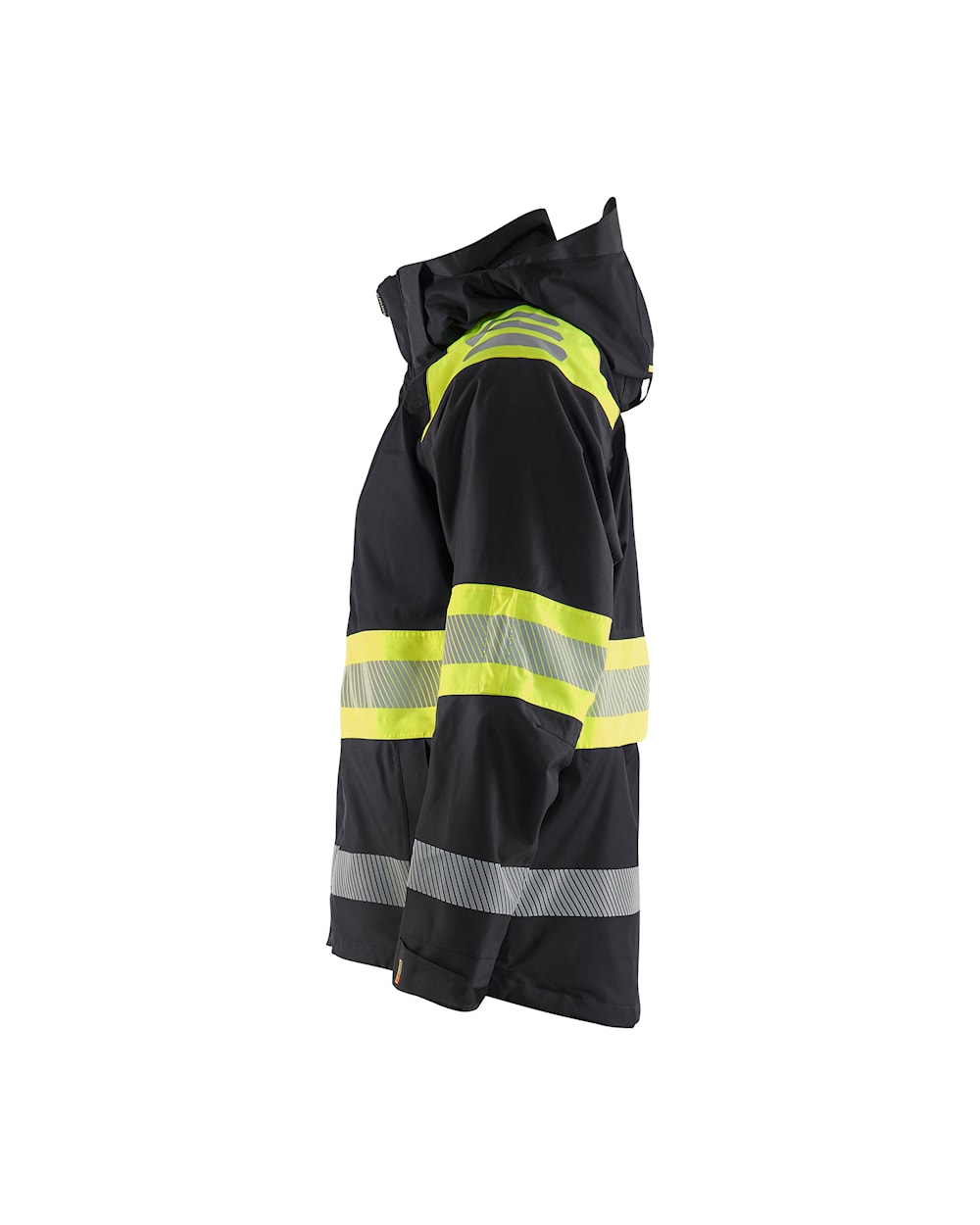 Blaklader Shell Jacket Hi-Vis 4420 #colour_black-hi-vis-yellow