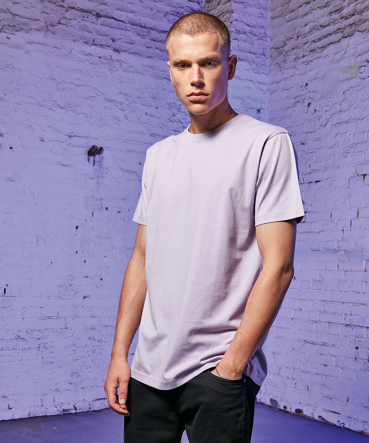 Build Your Brand T-Shirt Round-Neck - Lilac