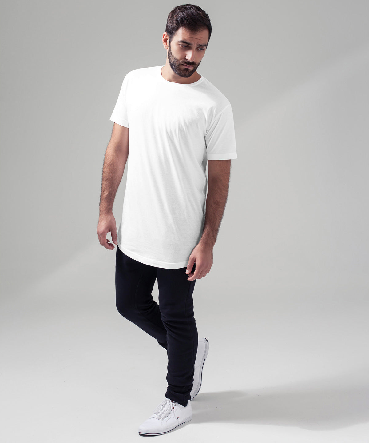 Build Your Brand Shaped Long Tee