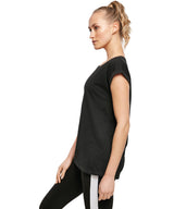 Build Your Brand Women's Organic Extended Shoulder Tee