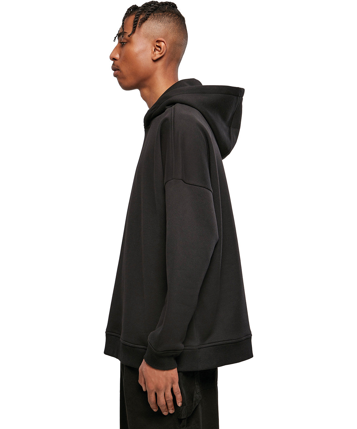 Build Your Brand Oversized Cut-On Sleeve Hoodie