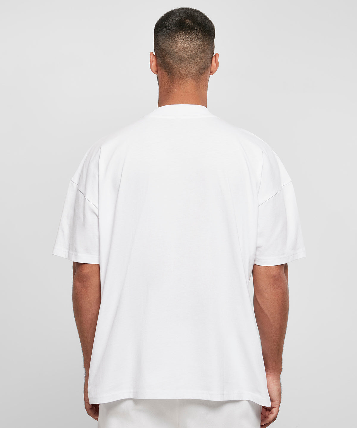 Build Your Brand Oversized Mock Neck Tee