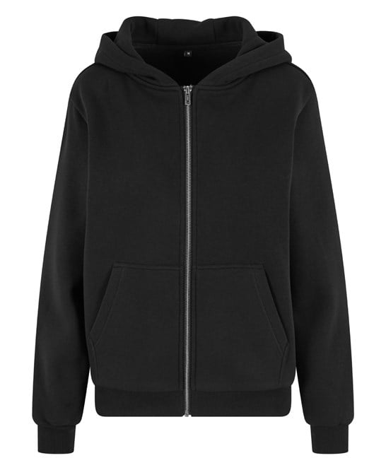 Build Your Brand BY290 Women’s Fluffy Zip Hoodie