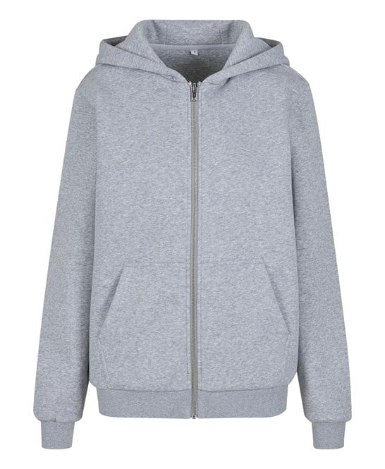 Build Your Brand BY290 Women’s Fluffy Zip Hoodie