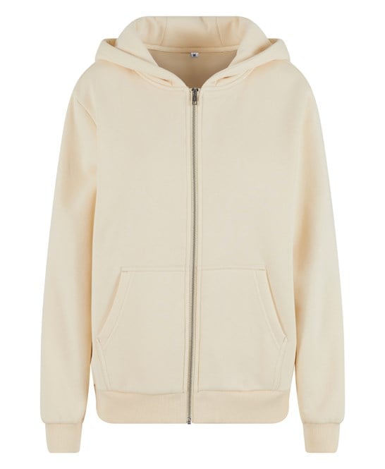 Build Your Brand BY290 Women’s Fluffy Zip Hoodie