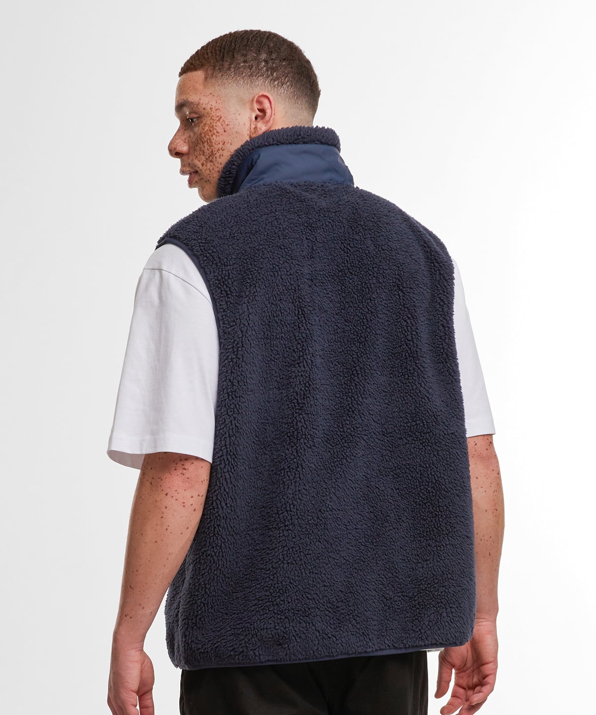 Build Your Brand BY407 Bonded Sherpa Vest