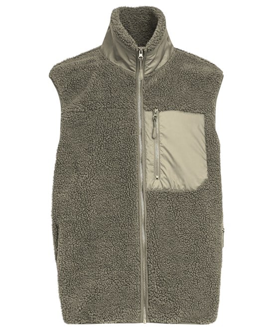 Build Your Brand BY407 Bonded Sherpa Vest