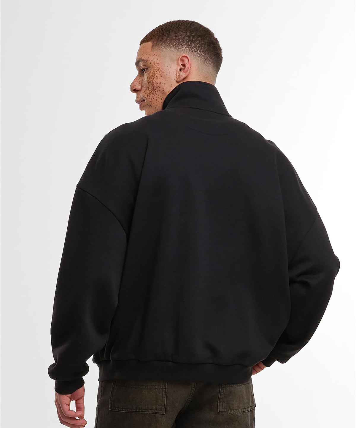 Build Your Brand BY422 Oversized Zip Jacket