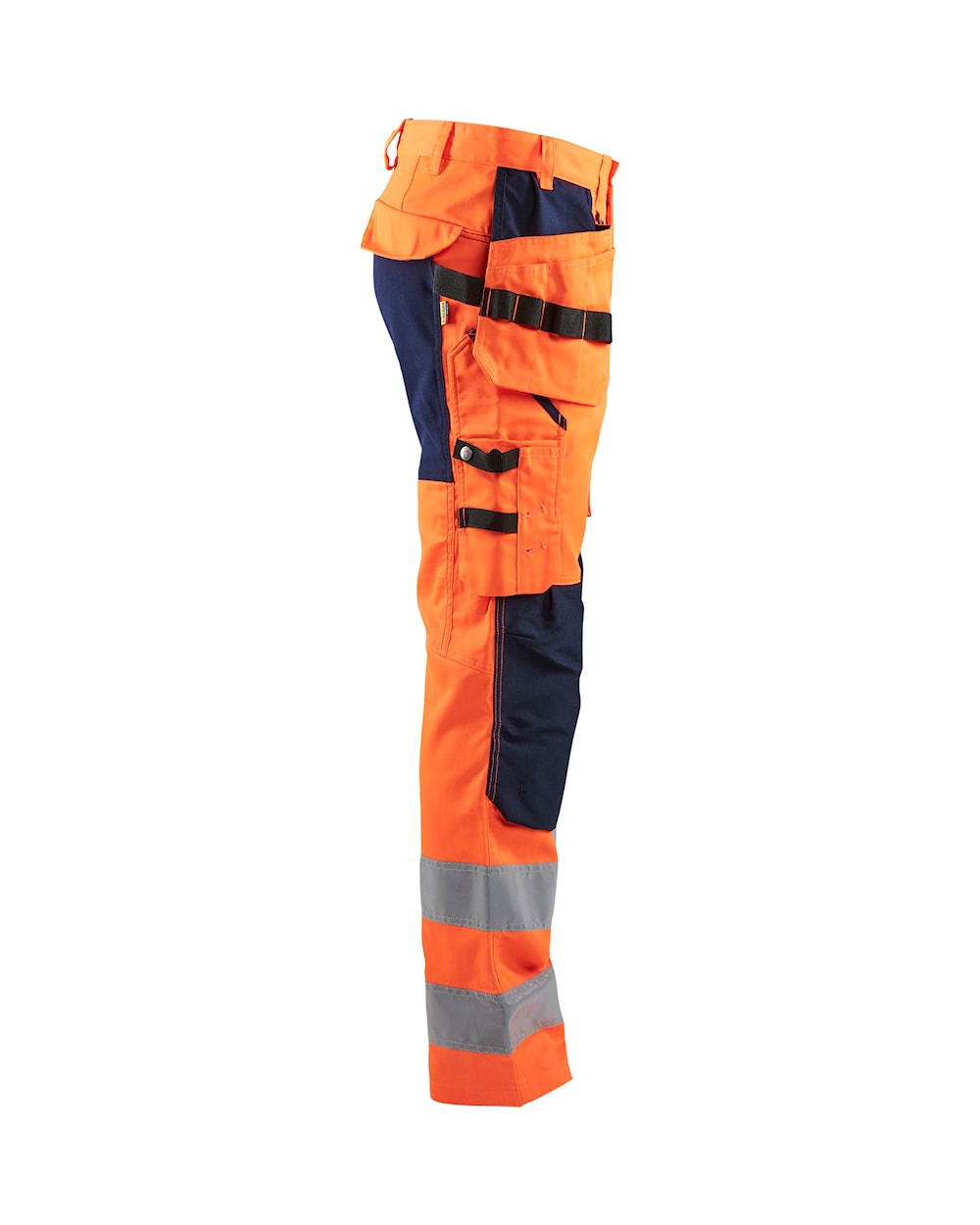 Blaklader Hi-Vis Trousers with Stretch 1552 - Hi-Vis Orange/Navy Blue