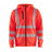 Blaklader Hi-Vis Hoodie Full-Zip 3565 #colour_red-hi-vis