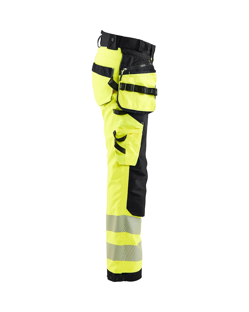 Blaklader Softshell Hi-Vis Trousers Women 7118 #colour_hi-vis-yellow-black