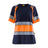 Blaklader Women's Hi-Vis T-Shirt 3410 #colour_navy-blue-orange