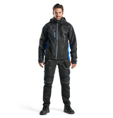 Blaklader Shell Jacket 4790 #colour_black-cornflower-blue