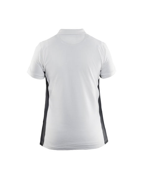 Blaklader Women's Polo Shirt 3390 #colour_white-dark-grey