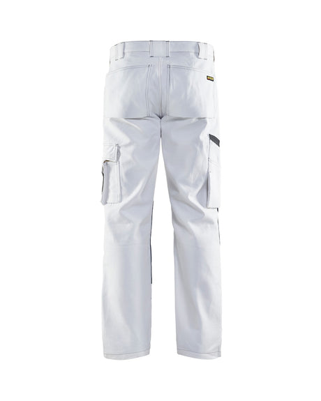 Blaklader Paint Trousers 1091 #colour_white-dark-grey