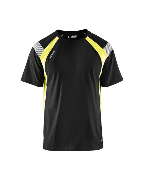 Blaklader T-Shirt 3332 #colour_black-hi-vis-yellow