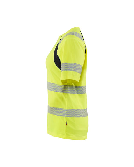 Blaklader T-Shirt Hi-Vis Women 3503 #colour_hi-vis-yellow-black