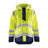 Blaklader Rain Jacket Hi-Vis Level 3 4327 #colour_hi-vis-yellow-navy-blue