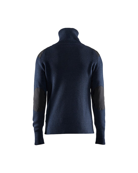 Blaklader Wool Sweater 4630 #colour_dark-navy-dark-grey