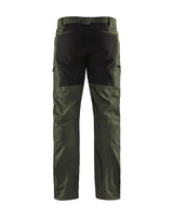 Blaklader Service Trousers with Stretch 14591845 #colour_army-green-black