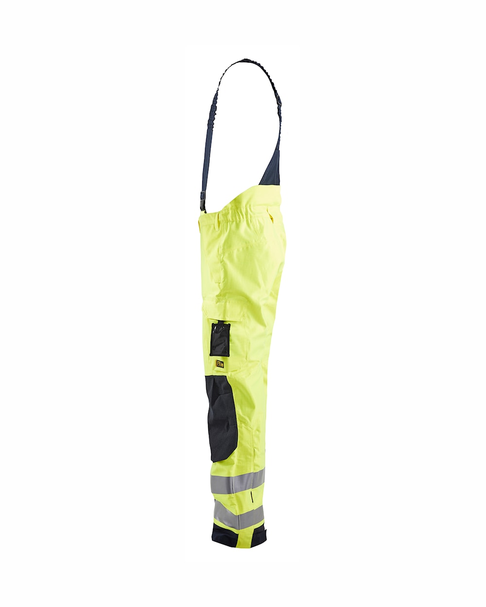 Blaklader Multinorm Shell Trousers 1881 #colour_hi-vis-yellow-navy-blue