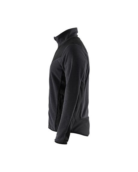 Blaklader Knitted Jacket with Softshell 5942 #colour_dark-grey-black