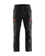 Blaklader Service Trousers with Stretch 1456  #colour_black-red