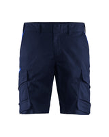 Blaklader Industry Shorts Stretch 1446 #colour_navy-blue-cornflower-blue