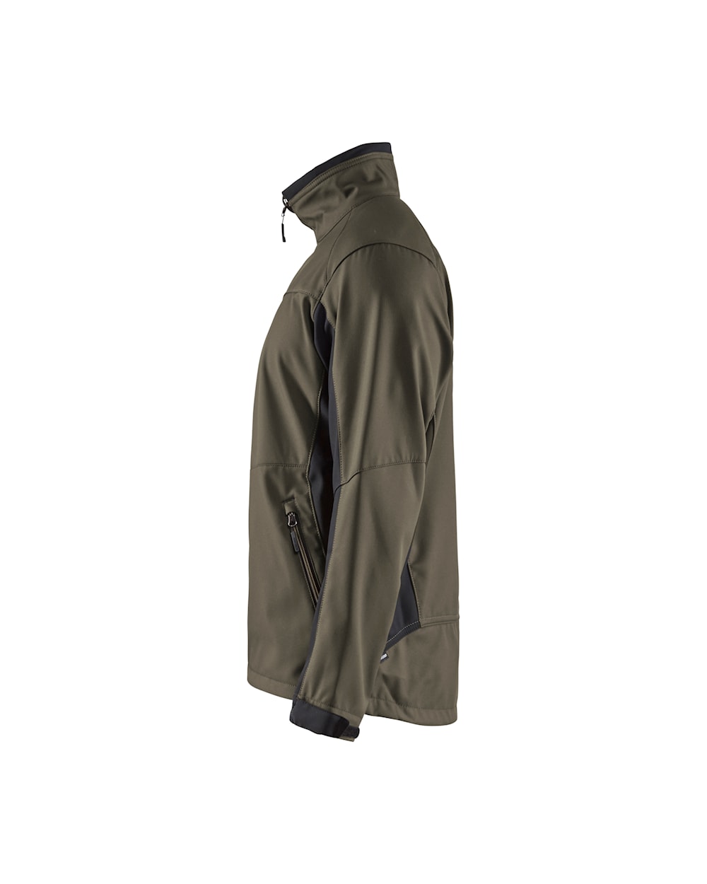 Blaklader Softshell Jacket 4950 #colour_dark-olive-green-black