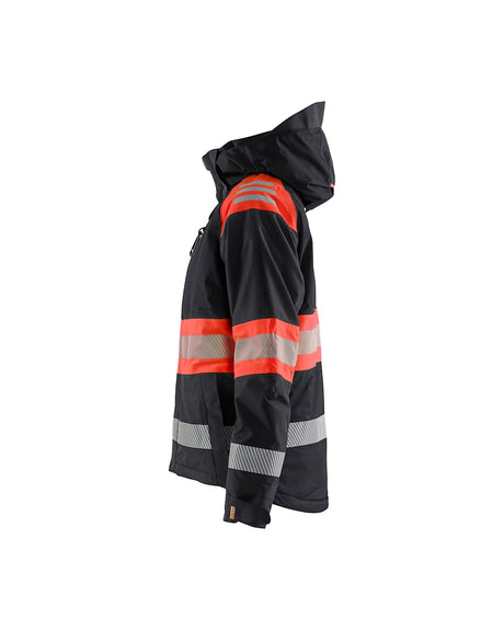 Blaklader Women's Winter Jacket Hi-Vis 4470 #colour_black_red-hi-vis