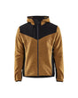 Blaklader Knitted Jacket with Softshell 5940 #colour_honey-gold-black