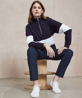 Front Row Panelled ¼ Zip