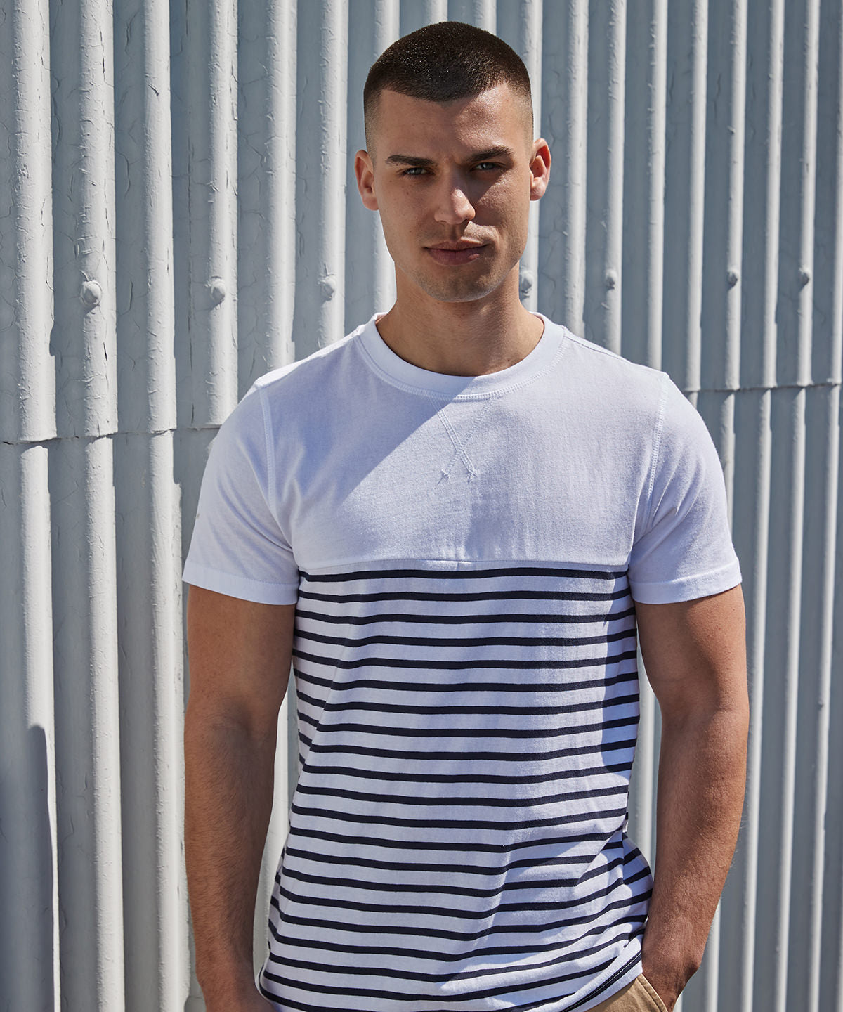 Front Row Short-Sleeved Breton T