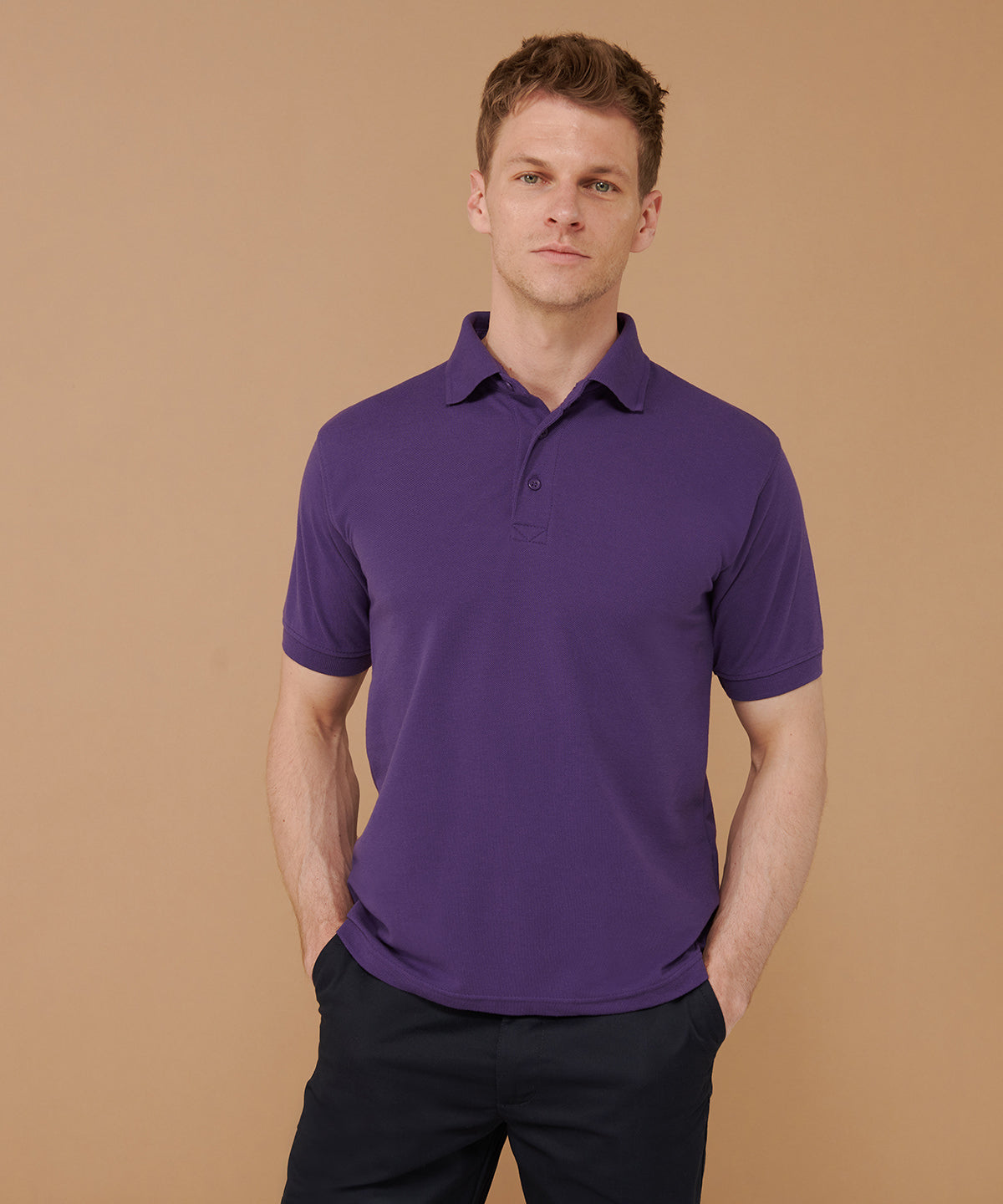 Henbury 65/35 Classic Piqué Polo Shirt - Lavender