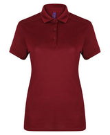 Henbury Women's Stretch Polo Shirt With Wicking Finish (Slim Fit)