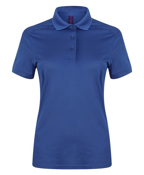 Henbury Women's Stretch Polo Shirt With Wicking Finish (Slim Fit)