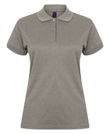 Henbury Women's Coolplus® Polo Shirt - Heather Grey