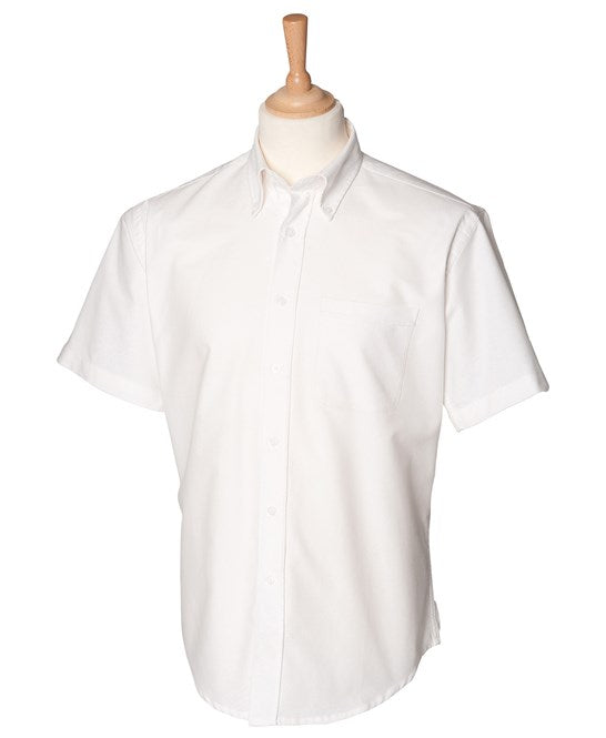 Henbury Short Sleeve Classic Oxford Shirt