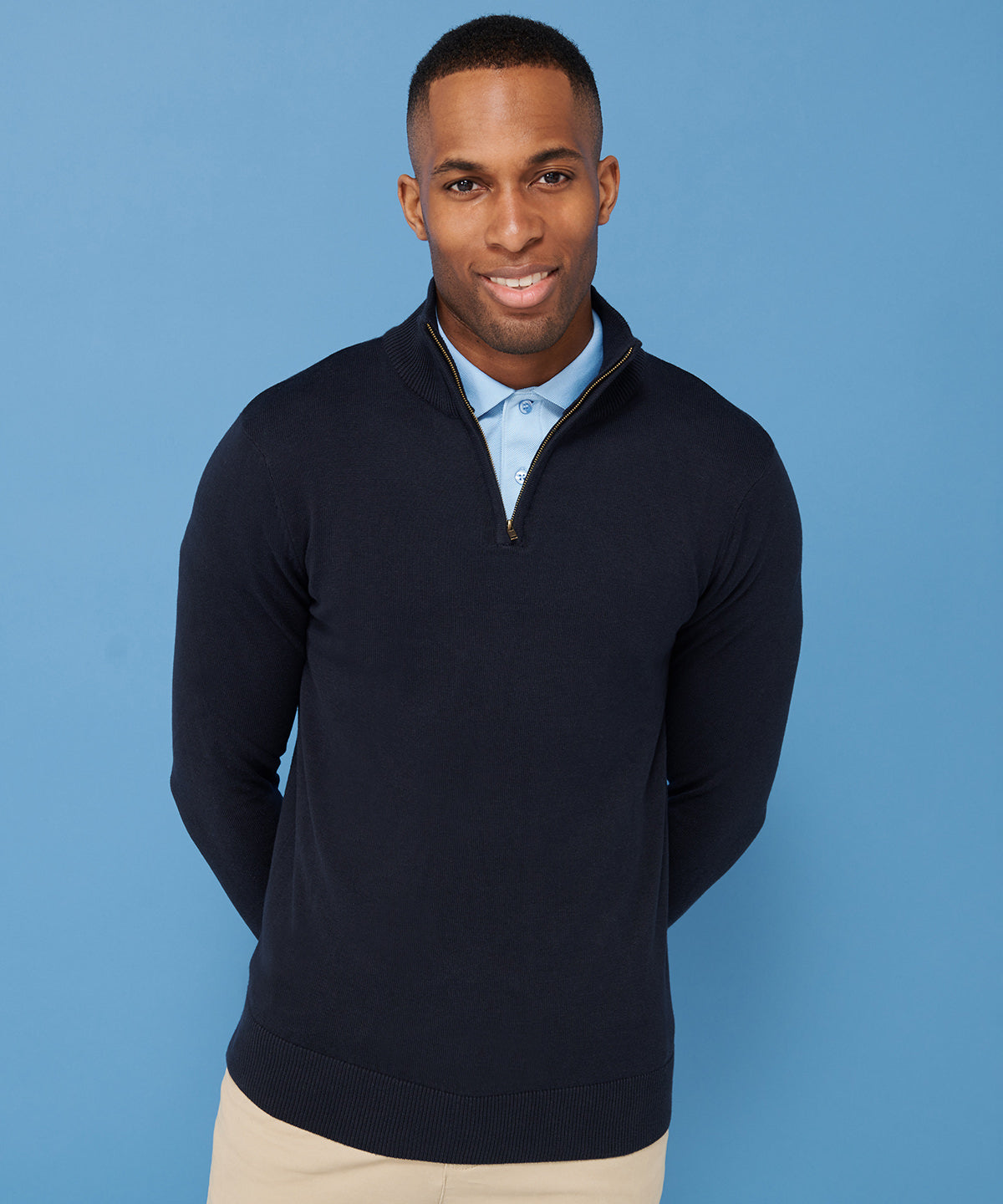 Henbury ¼ Zip Jumper