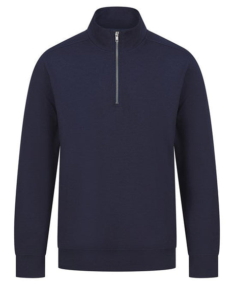 Henbury Unisex Sustainable ¼-Zip Sweatshirt