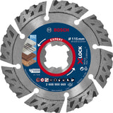 Bosch Professional X-LOCK Diamond Cutting Disc - MultiMaterial, 115 x 22.23 x 2.4 x 12 mm