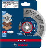 Bosch Professional X-LOCK Diamond Cutting Disc - MultiMaterial, 115 x 22.23 x 2.4 x 12 mm